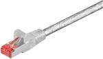 Goobay S/FTP CAT6 Patch kábel 0.15m - Áttetsző (92460) (92460)