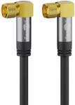 Goobay 70567 Type-F antenna kábel 1m - Fekete (70567) (70567)