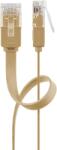 Goobay U/UTP CAT6 Lapos patch kábel 0.5m - Világosbarna (95879) (95879)