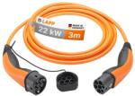 LAPP 65755 Type 2 Elektromos autó töltőkábel 3m (22kW - 32A) - Narancssárga (65755)