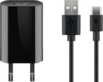Goobay USB-C / USB-A Hálozati töltő készlet - Fekete (5W) (45293) (45293)