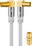 Goobay 70450 Premium Koax antenna kábel 4x árnyékolással 10m - Fehér (70450) (70450)