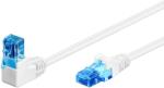 Goobay U/UTP CAT6a 90° Derékszögű Patch kábel 2m Fehér (51537) (51537)