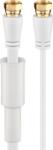 Goobay 67296 Type-F antenna kábel 5m - Fehér (67296) (67296)