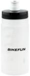 BikeFun Ride'n'Roll műanyag kulacs, 550 ml, csavaros, Elite, átlátszó-fekete
