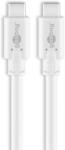 Goobay 67194 USB-C apa - USB-C apa 3.0 Adat és töltőkábel - Fehér (1m) (67194) (67194)