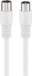 Goobay 58810 Koax antenna kábel 5m - Fehér (58810) (58810)