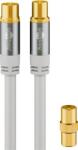 Goobay 70325 Koax antenna kábel 10m - Fehér (70325) (70325)