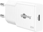 Goobay 75728 USB-C GaN Slim Hálózati Töltő Adapter Készlet 20W - Fehér (2 darabos) (75728) (75728)
