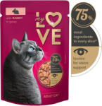 My Love nyúlhús szószban alutasakos felnőtt macskaeledel (144 x 85 g ~ 144 tasak ~ 6 karton) 12.24kg