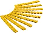 Goobay 72517 Kábeljelölő készlet "A-C" 4mm - Sárga (90db) (72517) (72517)