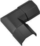 Goobay 90781 Kábelcsatorna sarokkapocs 33x18mm - Fekete (90781) (90781)