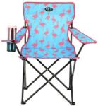 Nils Camp Kempingszék flamingókkal Nils Camp NC3045 kék|rózsaszín