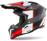 Airoh Aviator 3 Monarch motokrossz sisak matt szürke-piros