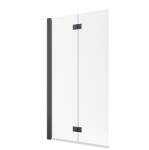 Radaway Nes Brushed GunMetal PND I szálcsiszolt fegyvermetál kádparaván 130 átlátszó jobbos (10010130-92-01R)