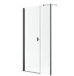 Radaway Nes Brushed GunMetal DWS szálcsiszolt fegyvermetál zuhanyajtó 140 átlátszó balos (10028140-92-01L)