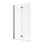 Radaway Nes Brushed Nickel PND I szálcsiszolt króm kádparaván 110 átlátszó balos (10010110-91-01L)