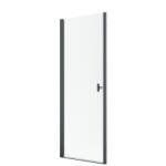 Radaway Nes Brushed GunMetal DWJ I szálcsiszolt fegyvermetál zuhanyajtó 80 átlátszó balos (10026080-92-01L)