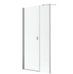Radaway Nes Brushed Nickel DWS szálcsiszolt króm zuhanyajtó 90 átlátszó balos (10028090-91-01L)