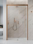 Radaway Idea Brushed Copper DWJ szálcsiszolt réz zuhanyajtó 130 átlátszó balos (387017-93-01L)