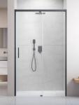 Radaway Idea Brushed GunMetal DWJ szálcsiszolt fegyvermetál zuhanyajtó 100 átlátszó balos (387014-92-01L)