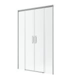 Radaway Idea Brushed Nickel DWD szálcsiszolt króm zuhanyajtó 180 átlátszó (387128-91-01)