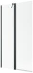 Radaway Nes Brushed GunMetal PND II szálcsiszolt fegyvermetál kádparaván 120 átlátszó balos (10009120-92-01L)