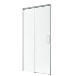 Radaway Idea Brushed Nickel DWJ szálcsiszolt króm zuhanyajtó 110 átlátszó jobbos (387015-91-01R)