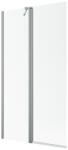 Radaway Nes Brushed Nickel PND II szálcsiszolt króm kádparaván 120 átlátszó balos (10009120-91-01L)