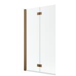 Radaway Nes Brushed Copper PND I szálcsiszolt réz kádparaván 100 átlátszó jobbos (10010100-93-01R)