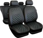 AUTO-DEKOR Huse auto universale Perfect Line din piele ecologică cu cusături verzi potrivite pentru VOLKSWAGEN PASSAT CC