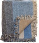Bloomingville Cuvertură Maji 160 x 130 cm albastră din materiale reciclate (82062489)