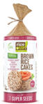 RiceUP! barna rizses puffasztott szelet 7 féle szupermaggal 120 g (Gluténmentes)