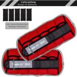 MOVIT Neoprén fényvisszaverő terhelő súly 2 x 2 kg piros (20040990) - gorillasports