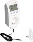 WENTOREX Control TSF-1 univerzális konnektoros szobatermosztát külső hőmérséklet érzékelővel (16A) (HY02TP with floor temperature sensor-w) - ecoheat
