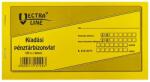 Vectra-Line Nyomtatvány kiadási pénztárbizonylat 20 lapos 2 példányos Vectraline (B318-103/V)