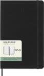 Moleskine Határidőnapló 2025/26 18 Hónap Heti Kemény Fekete "L" Horizontális (7540148010)