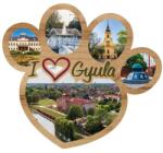 Ajándékgyár|Egyéb Fa hűtőmágnes Gyula - Mancs 5 képes L. Eszter grafikus design (LEF12)