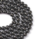  Szénkvarc Ásványgyöngy 6mm