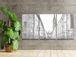  PontPöttyöző - Pozsony történelmi belvárosa 2 (3 db-os készlet) Méret: 40x60cm (3db), Keretezés: Keret nélkül (csak a vászon), Szín: Kék