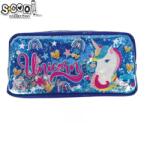S-Cool Несесер s-cool с цип, pvc брокат unicorn dark blue