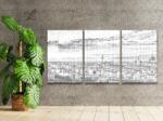  PontPöttyöző - Firenzei naplemente (3 db-os készlet) Méret: 40x60cm (3db), Keretezés: Kartonlemezen, Szín: Fekete