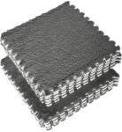 Cyrax Set 10 Piese Covor tip Puzzle, Cyrax, Spuma EVA, Pufos, 30 x 30 x 1 cm, Rosu (128909)