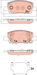 TRW Set placute frana TRW GDB2541 (GDB2541)