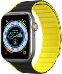 Dux Ducis Mágneses Apple Watch SE, 9, 8, 7, 6, 5, 4, 3, 2, 1 (41, 40, 38 mm) óraszíj (LD verzió), fekete, sárga