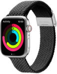 Dux Ducis óraszíj (Mixture II Version) óraszíj Apple Watch Ultra, SE, 9, 8, 7, 6, 5, 4, 3, 2, 1 (49, 45, 44, 42 mm) fonott szalag karkötő, fekete