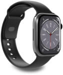 Puro Icon Silicone óraszíj Apple Watch 42/ 44/ 45/ 49 mm, fekete (2 pcs. )