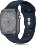 Tech-Protect Óraszíj SILICONE APPLE WATCH 4/5/6/7/8/9/SE/ULTRA 1/2 (42/44/45/49 MM), sötétkék