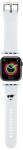 Karl Lagerfeld KLAWLSLCNH 3D Rubber Choupette Head Apple Watch 42/44/45/49mm óraszíj, fehér