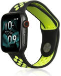 Beline Apple Watch Sport óraszíj szilikon 42/44/45/49mm, fekete, zöld